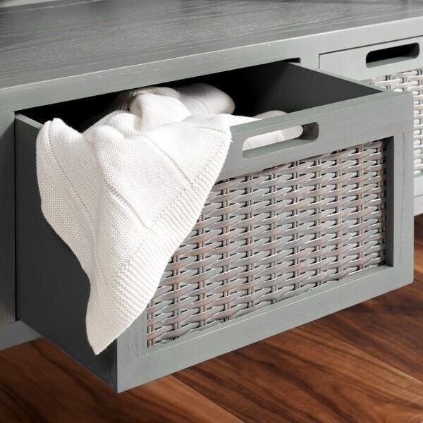 Safavieh Joshua Console Table- French Grey - 24.8 x 13.8 x 36 in. - AMH6532B