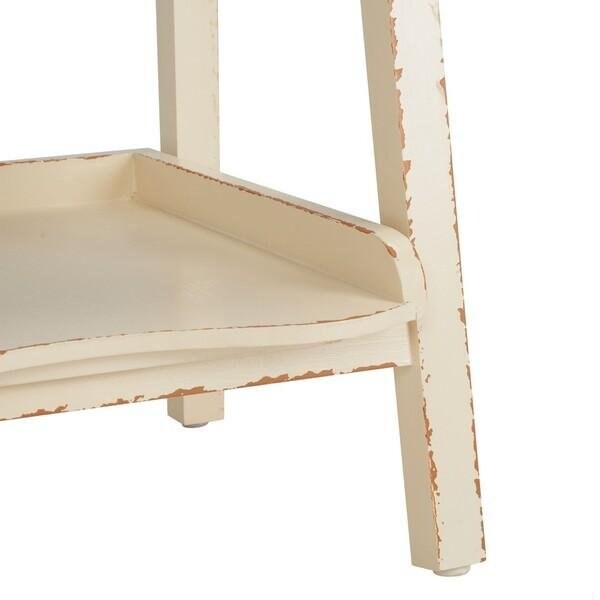Safavieh Walker Distressed Ivory Leaning Etagere - AMH6537A