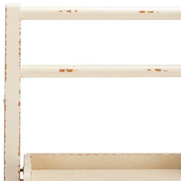 Safavieh Walker Distressed Ivory Leaning Etagere - AMH6537A