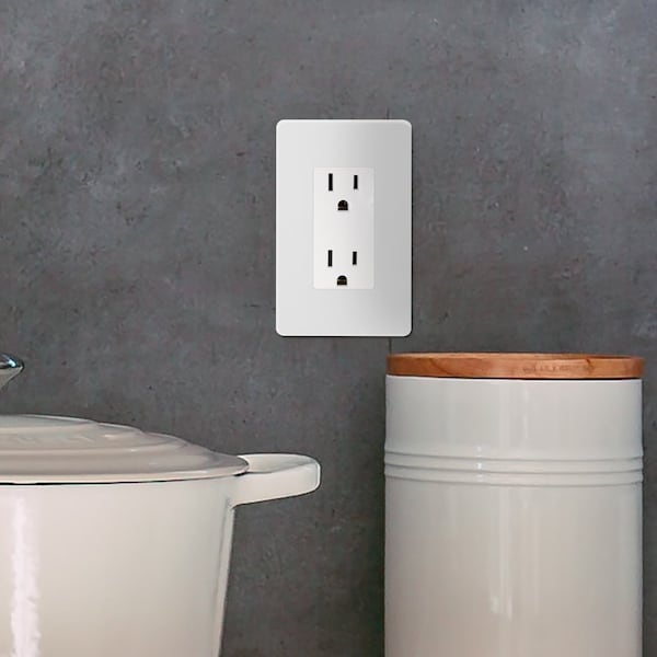 Faith Non-Tamper-Resistant Outlet, 15A 125V Decorator Receptacles, UL-Listed, White, 10PK - SSRE1-WH-10