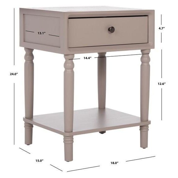 Safavieh Siobhan Accent Table- Quartz Grey - 24 x 15 x 18 in. - AMH6611C
