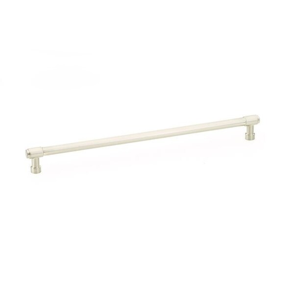 Emtek Jasper Cabinet Pull with 12 in Center to Center Satin Nickel Finish - 86692US15