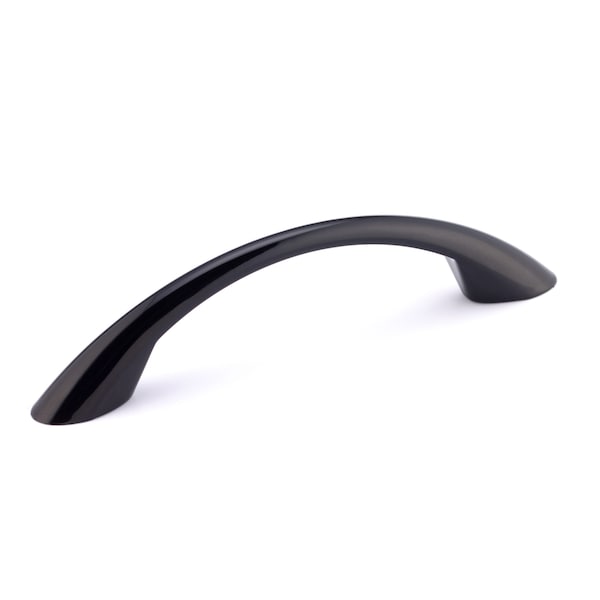 Richelieu 3-3/4 in. (96 mm) Center-to-Center Black Contemporary Drawer Pull - BP6501790