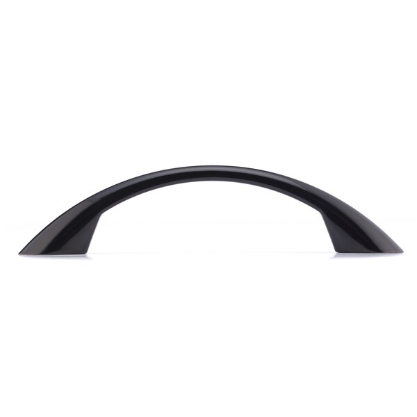 Richelieu 3-3/4 in. (96 mm) Center-to-Center Black Contemporary Drawer Pull - BP6501790