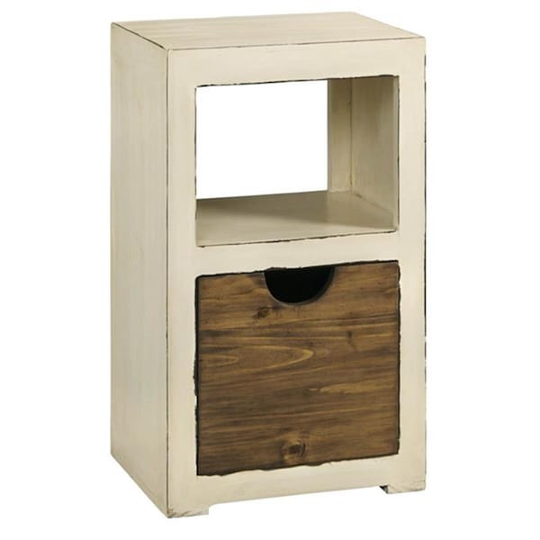 Progressive Furniture Miguel Distressed White Bunching Storage Display - A512-29W