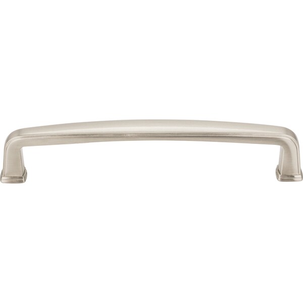 Jeffrey Alexander 128 mm Center-to-Center Satin Nickel Square Milan 1 Cabinet Pull - 1092-128SN