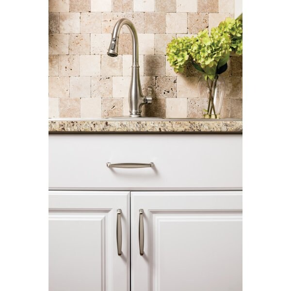 Jeffrey Alexander 128 mm Center-to-Center Satin Nickel Square Milan 1 Cabinet Pull - 1092-128SN
