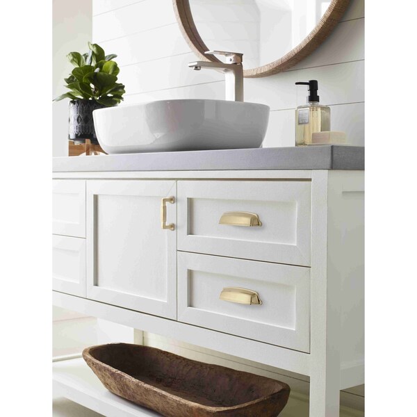 Amerock Stature 3 in 76 mm Center-to-Center Champagne Bronze Cabinet Pull - BP36891CZ