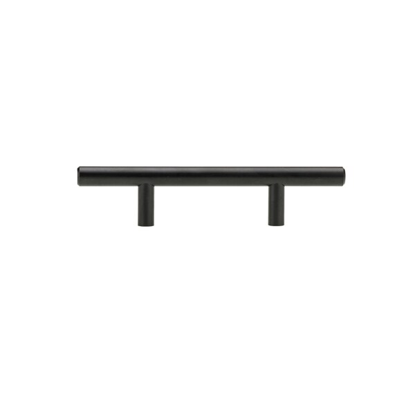 Richelieu 3 in (76.2 mm) Center-to-Center Matte Black Contemporary Drawer Pull - BP30576900