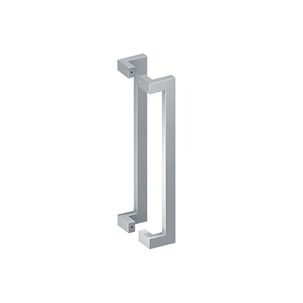 Deltana 24in Back to Back Modern Offset Door Pulls Satin Stainless Steel Finish - SSPOBB24U32D
