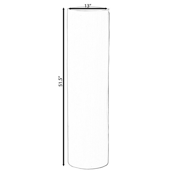 Uniquewise Fiberglass Pillar Column Flower Stand -Photography Props - Cylinder Shape Versatile Pedestal 51 Inch - QI004126-51