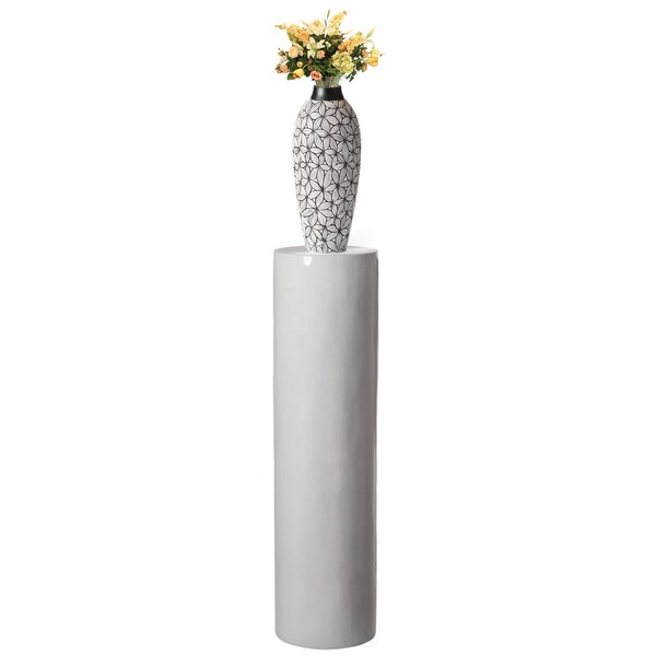Uniquewise Fiberglass Pillar Column Flower Stand -Photography Props - Cylinder Shape Versatile Pedestal 51 Inch - QI004126-51
