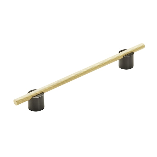 Amerock Transcendent 7-9/16 in 192 mm Center-to-Center Matte Black/Matte Gold Cabinet Pull - BP7414192MBMG