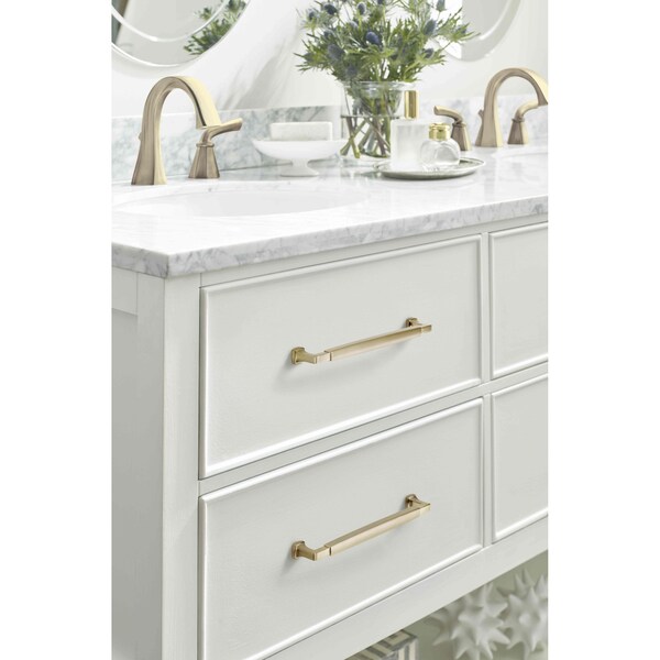 Amerock Stature 8-13/16 in 224 mm Center-to-Center Golden Champagne Cabinet Pull - BP36890BBZ