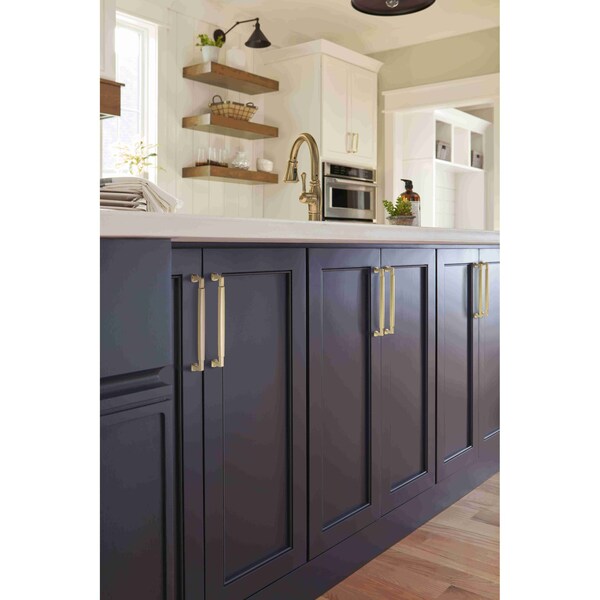 Amerock Stature 8-13/16 in 224 mm Center-to-Center Golden Champagne Cabinet Pull - BP36890BBZ