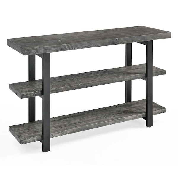 Kd Cama De Bebe 48 in. Pomona Metal & Wood Media Console Table, Slate Gray - KD3240364