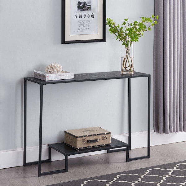 Hypersign Digital Signage Tristate Apartment Furnishres  Sitka Console Table - Black & Grey, 30 x 44 x 13 in. - C1322