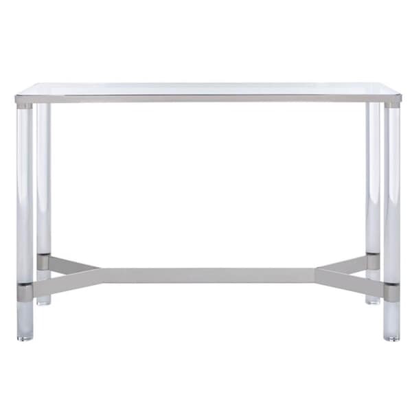 Safavieh Suzanna Acrylic Console Table, Silver - SFV2551B