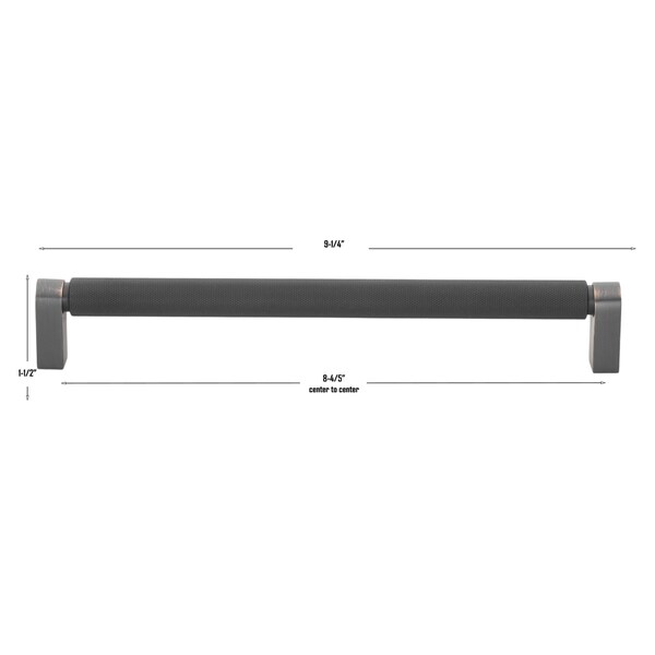 Gliderite Hardware 8-3/4 in. Center to Center Knurled Bar Pull Oil Rubbed Bronze, 5PK - 4788-224-ORB-5
