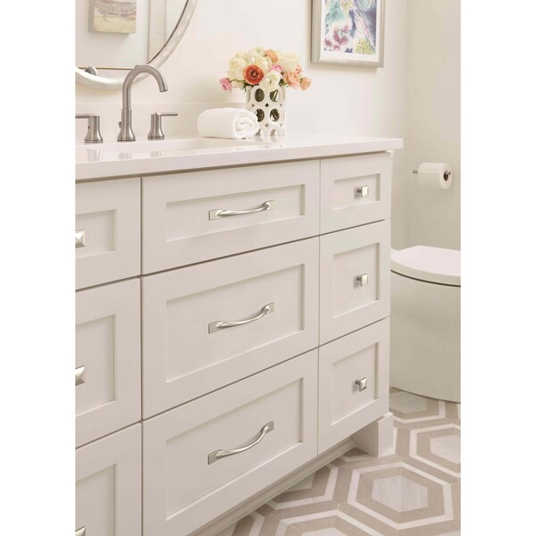 Amerock Uprise 5-1/16 in 128 mm Center-to-Center Satin Nickel Cabinet Pull - BP36918G10