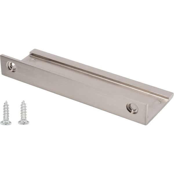 Designperfect 3-3/4'' Center-to-Center Tab Pull, Brushed Satin Nickel - DPA-F423SNB