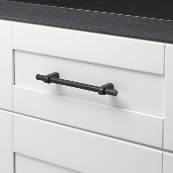 Gliderite Hardware 4-1/4 in. Center to Center Oil Rubbed Bronze European Cabinet Pull - 4148-S-ORB, 10PK - 4148-S-ORB-10