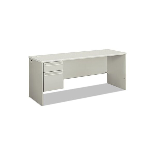 Hon HON, 38000 SERIES SINGLE PEDESTAL CREDENZA, 72W X 24D X 29.5H, LEFT, SILVER/GRAY - 38855LB9Q