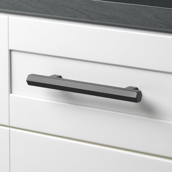 Gliderite Hardware 5-1/16 in. Center to Center Hexagon Bar Pull Matte Black, 5PK - 4791-128-MB-5