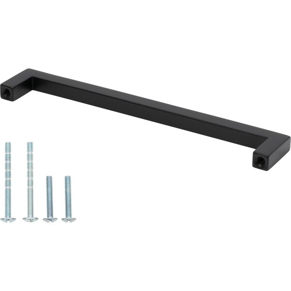 Designperfect 6-5/16'' Center-to-Center Handle Pull, Matte/Flat Black, 10PK - DPA10S355BLK
