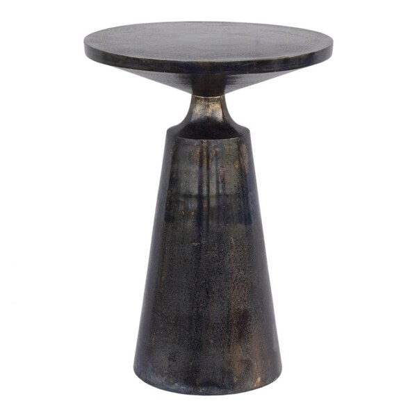 Moes Home Collection Sonja Accent Table, Charcoal Grey - 22 x 15.5 x 15.5 in. - FI-1072-07