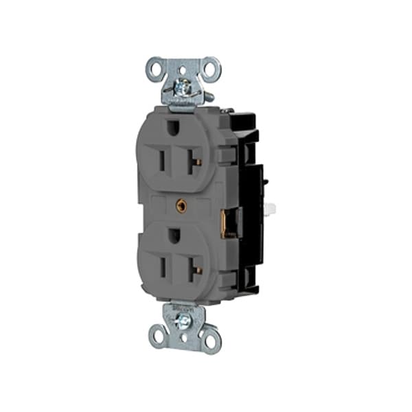 Hubbell Receptacle, 1 hp, 125V AC, NEMA 5-20R - 5362STGY