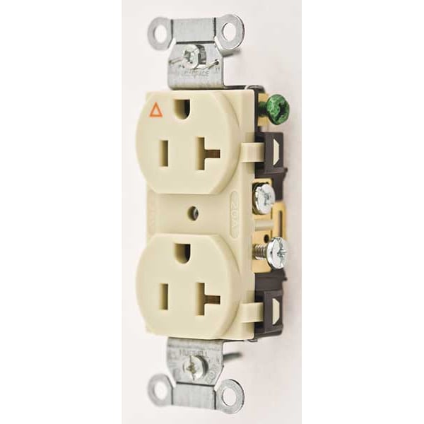Hubbell 20A Duplex Receptacle 125VAC 5-20R IV - IG20CRI