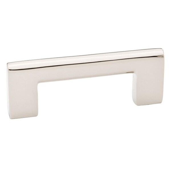 Patioplus 4 in. Center to Center Trail Cabinet Pull, Bright Nickel - PA1631463