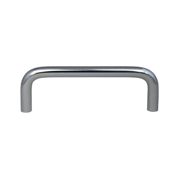 Crown 4" Wire Cabinet Pull with 3-3/4" Center to Center Satin Chrome Finish - CHP396SC