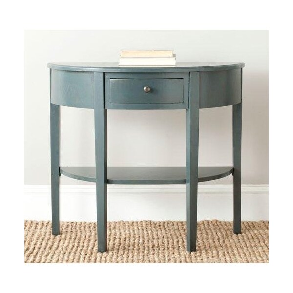 Safavieh Abram Console Table, Steel Teal - 30.1 x 14.4 x 33.9 in. - AMH6636B