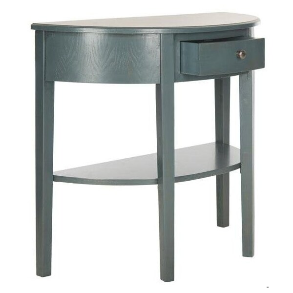 Safavieh Abram Console Table, Steel Teal - 30.1 x 14.4 x 33.9 in. - AMH6636B