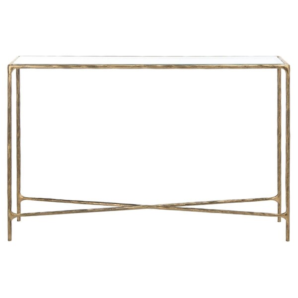 Safavieh Jessa Forged Metal Rectangle Console Table, Brass - SFV9502A