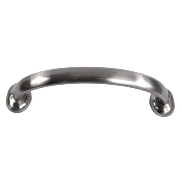 Crown 4-1/4" Deco Cabinet Pull with 3-3/4" Center to Center Satin Nickel Finish - CHP87215SN