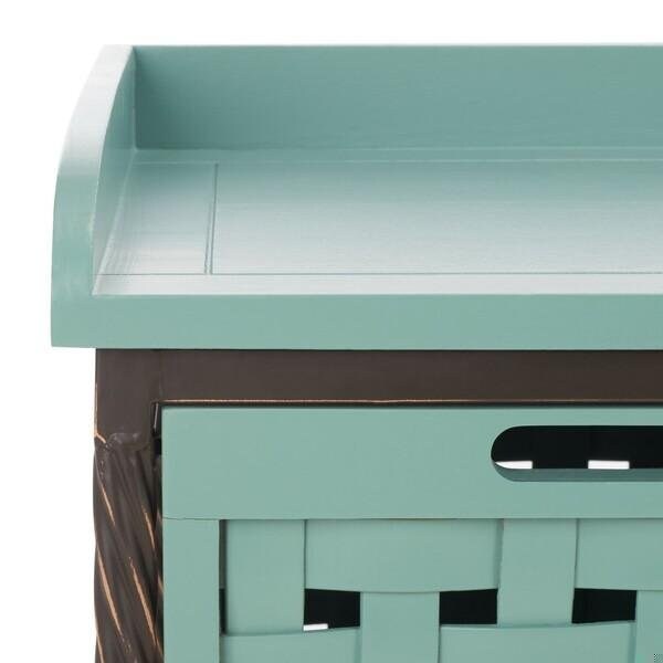 Safavieh Isaac Storage Bench, Dusty Green - AMH6530B
