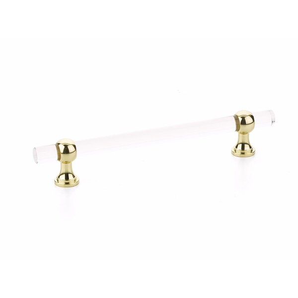 Schaub 6in Center to Center Lumiere Transitional Cabinet Pull Satin Nickel Finish - 416-15