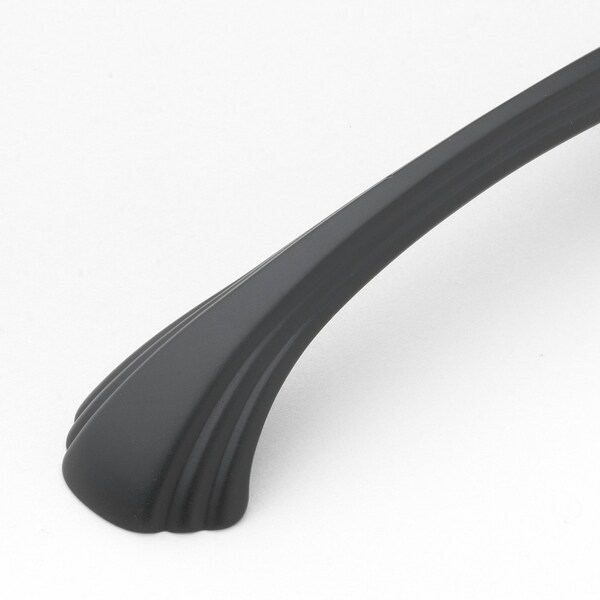 Gliderite Hardware 4-9/16 in. Center to Center Matte Black Classic Cabinet Pull - 4048-MB, 10PK - 4048-MB-10