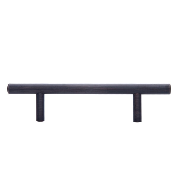South Main Hardware Euro Bar Cabinet Handle (3/8" Diameter), 5.88" Length (3.5" Hole Center), Oil Rubbed Bronze, 10PK - SH686-OR-10