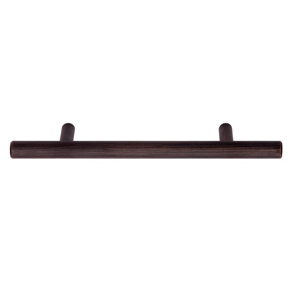 South Main Hardware Euro Bar Cabinet Handle (3/8" Diameter), 5.88" Length (3.5" Hole Center), Oil Rubbed Bronze, 10PK - SH686-OR-10