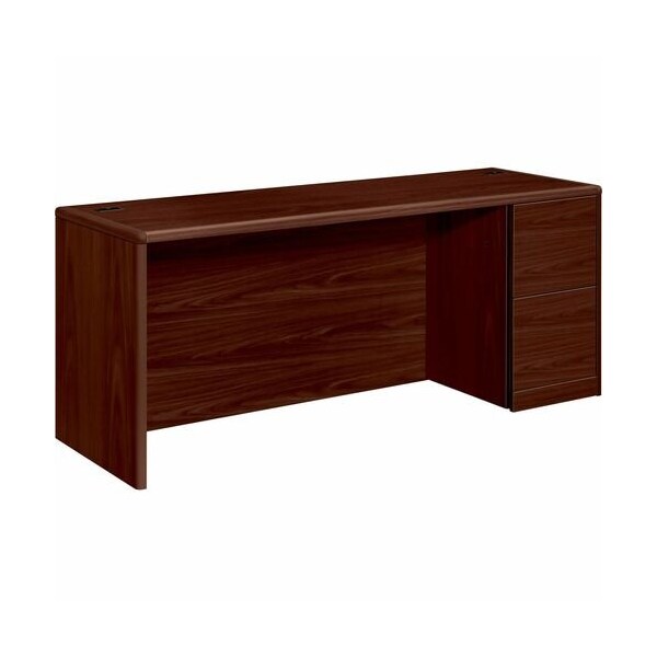 Hon HON 10707RNN, 10700 SERIES RIGHT PEDESTAL CREDENZA, 72W X 24D X 29.5H, MAHOGANY - HON10707RNN