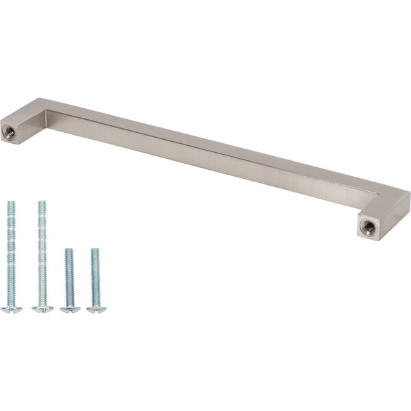 Designperfect 6-5/16'' Center-to-Center Handle Pull, Brushed Satin Nickel, 10PK - DPA10S355SNB