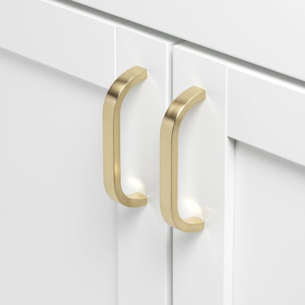 Gliderite Hardware 3-3/4 in. Center to Center Curved Bar Pull Champagne Gold, 5PK - 4843-96-CHPG-5