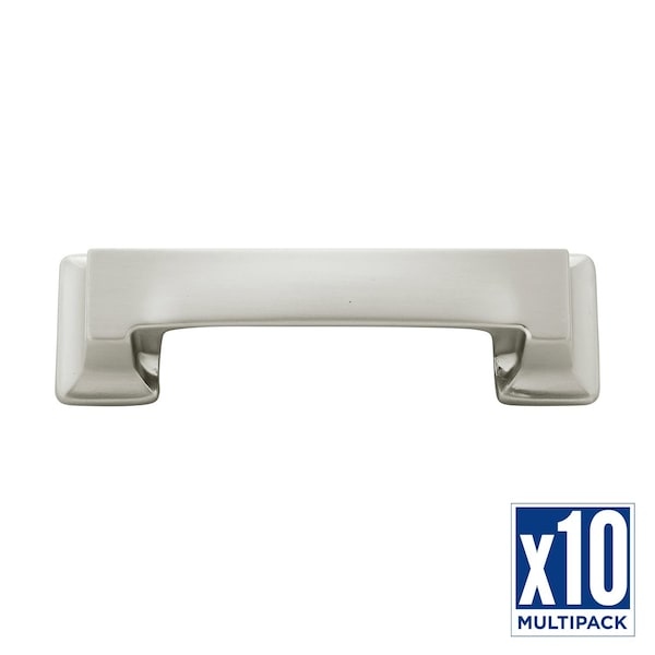 Hickory Hardware Cup Pull 3 Inch & 3-3/4 Inch (96mm) Center to Center, 10PK - P3013-SS-10B