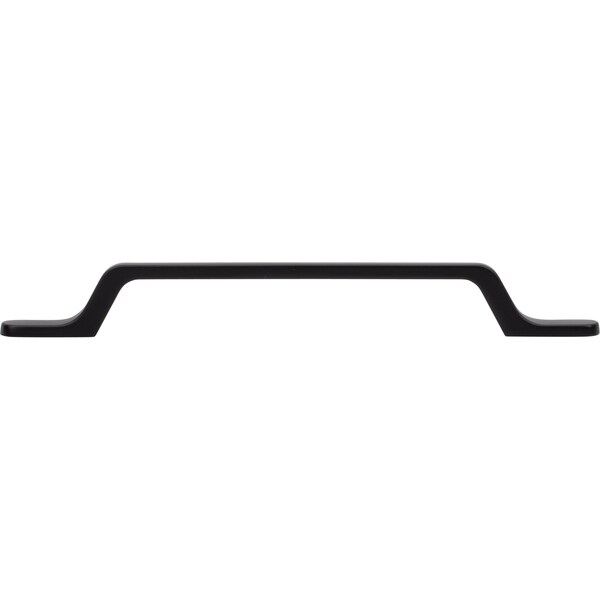 Designperfect 6-5/16'' Center-to-Center Handle Pull, Matte/Flat Black, 25PK - DPA25R985BLK