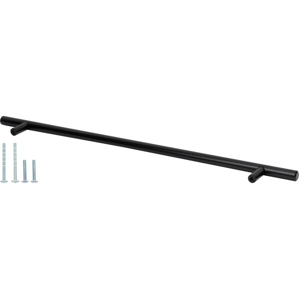 Designperfect 12-9/16'' Center-to-Center Bar Pull, Matte/Flat Black, 25PK - DPA25T209BLK