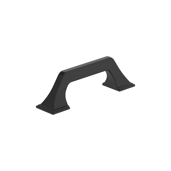 Amerock Exceed 3 inch 76mm Center-to-Center Matte Black Cabinet Pull - BP37375FB